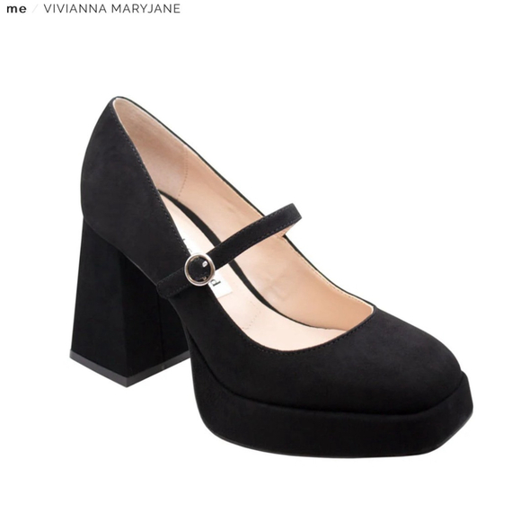 New Charles David VIVIANE MARYJANE Black Suede - Picture 1 of 10